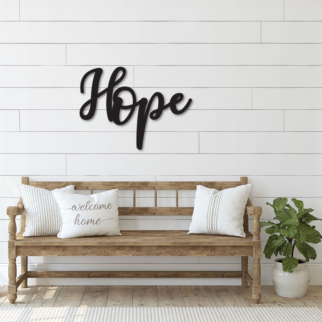 wood wall word art