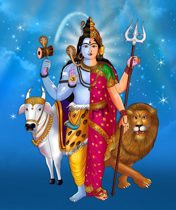 Ardhanarishvara - Union de Shakti et Shiva