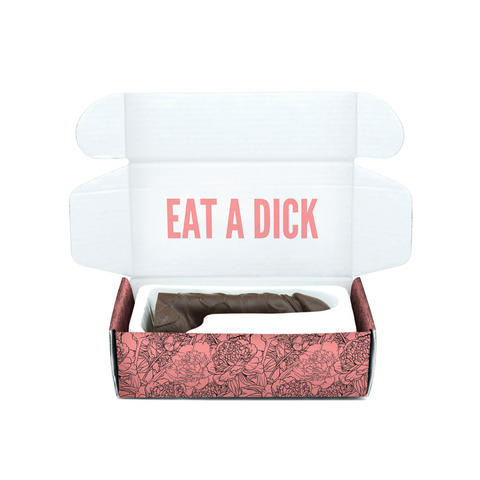 eat a dick chocolate prank anonymous chocolate gag gift