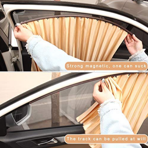 FIFY STORE Pare-soleil Magnétique Rétractable pour Voiture.  