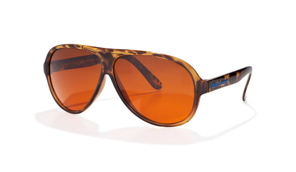 Polarized Demi-Tortoise Aviator BluBlocker Sunglasses - 0408K