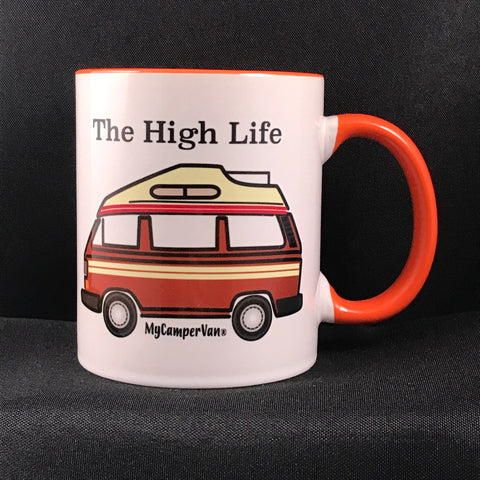 MyCamperVan T25 high top campervan ceramic mug "High Life"