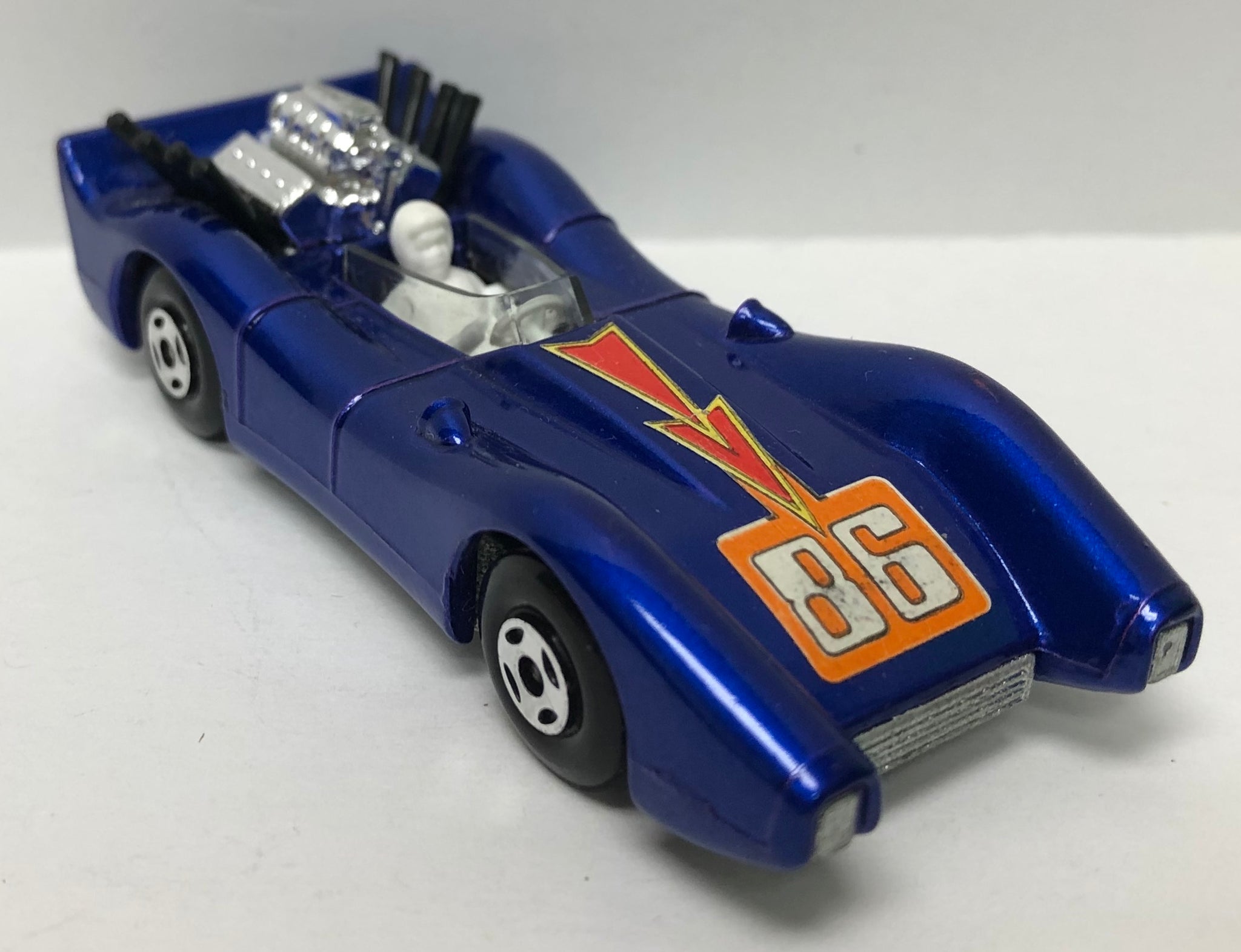 blue matchbox car