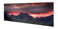 Crimson Peaks on Canvas <h2>Nature Landscape Canvas Photography Print. Taken by Photographer Valentino Valkaji.</h2>