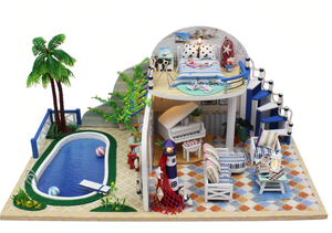 dollhouse with pool