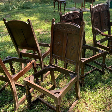vintage dining chairs  diy project