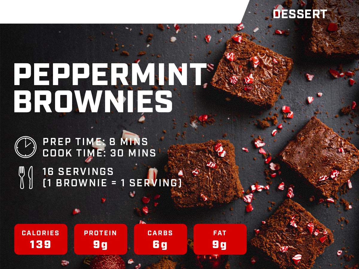 Peppermint Protein Brownies