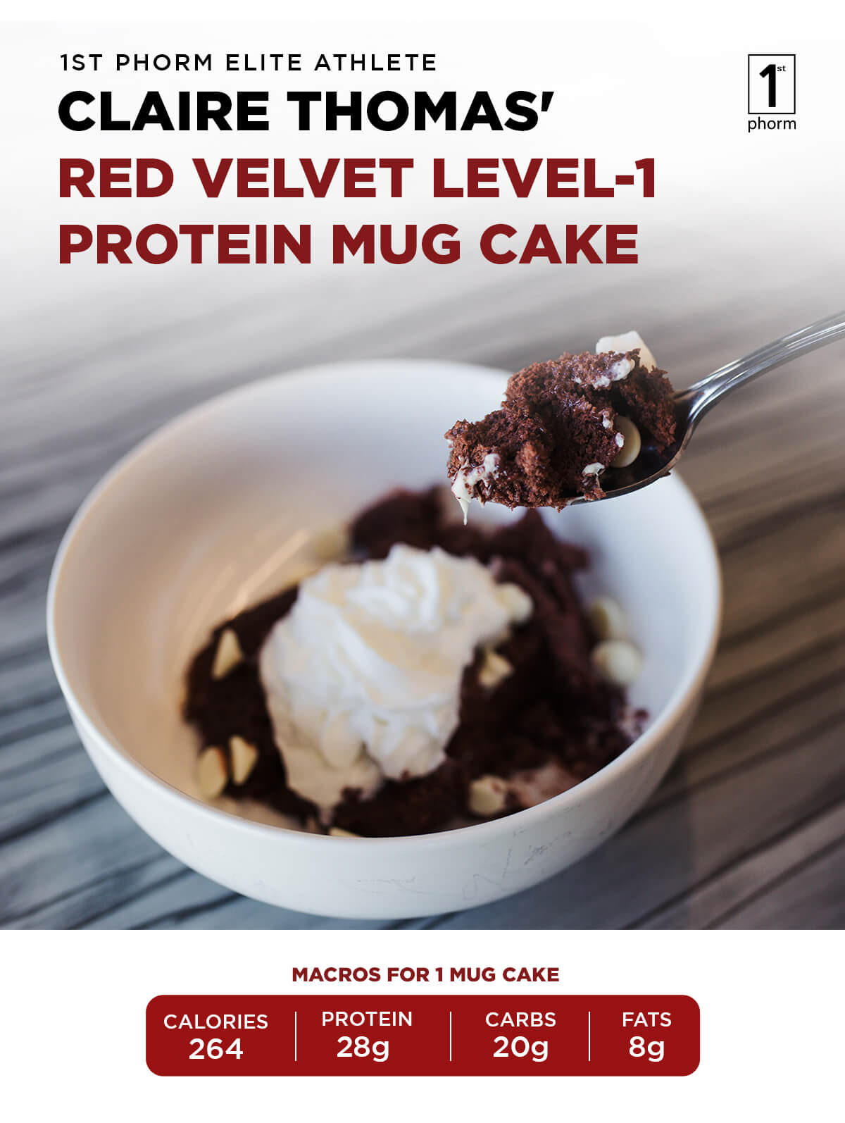 Red Velvet Level-1 Protein Mug Cake