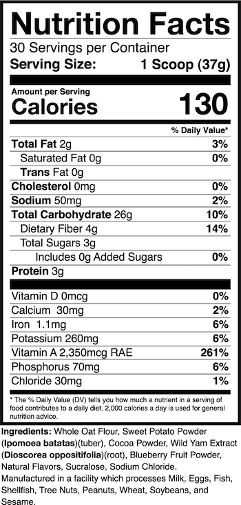 Carb-1 Fudge Pop Nutrition Facts