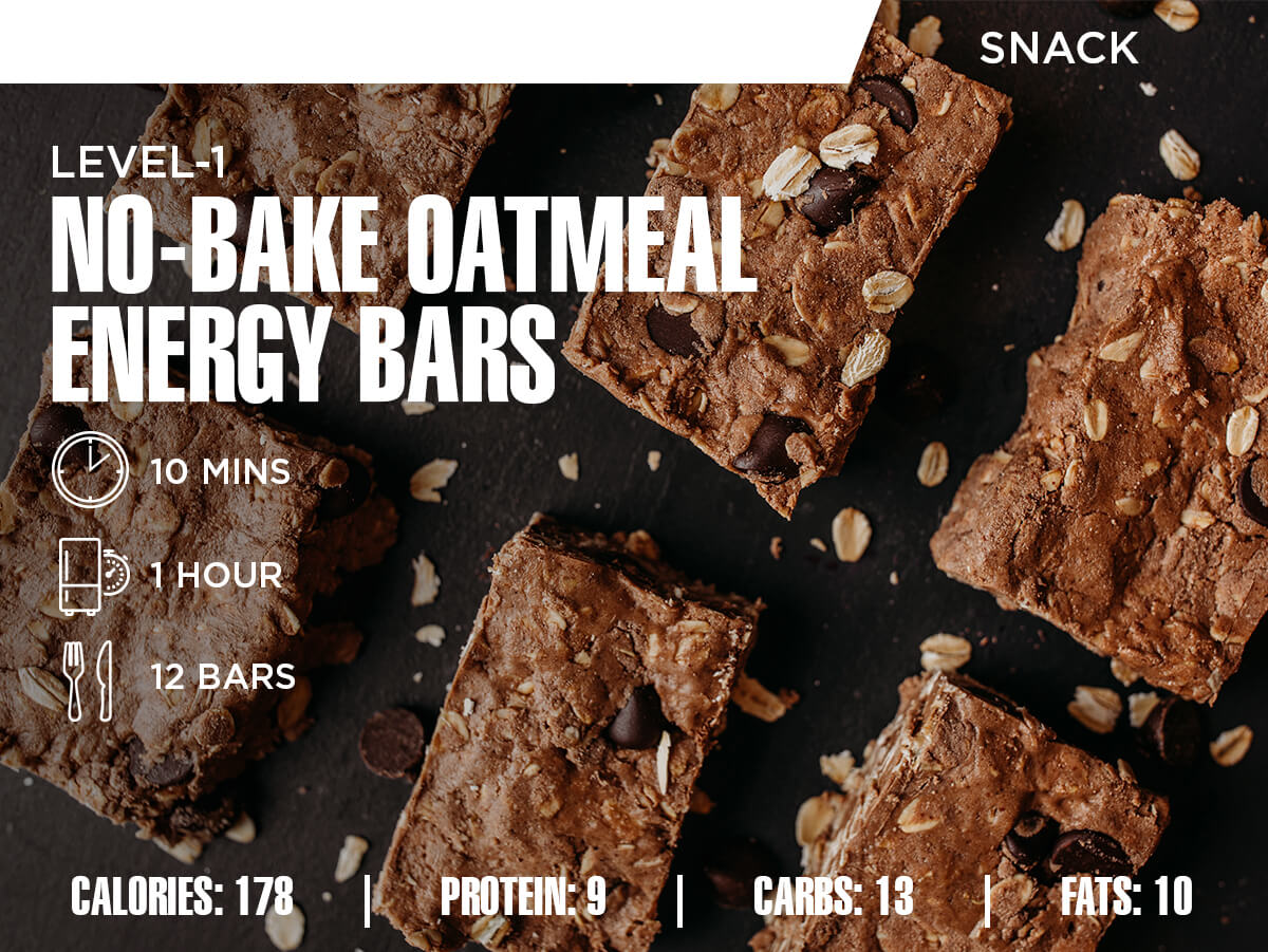 No-Bake Oatmeal Energy Bars