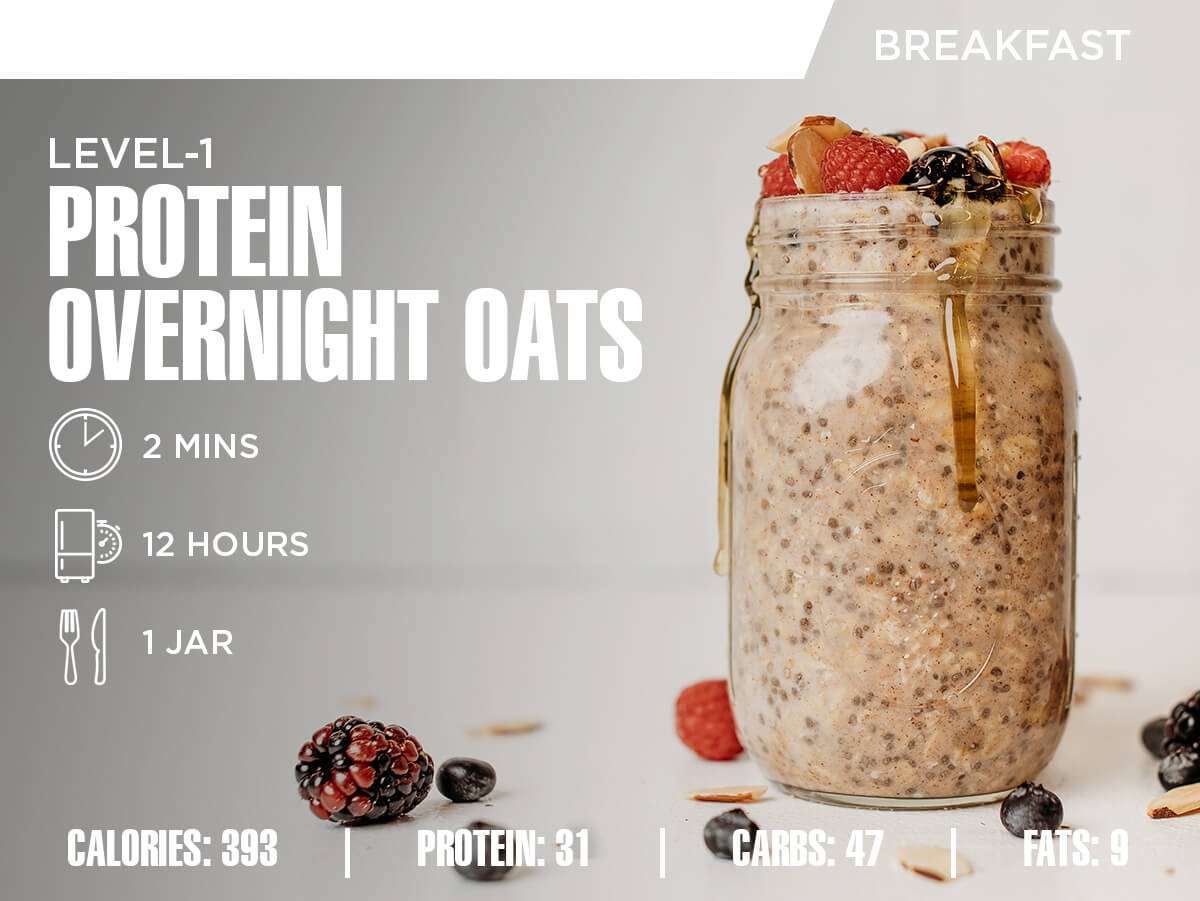 Level-1 Protein Overnight Oats