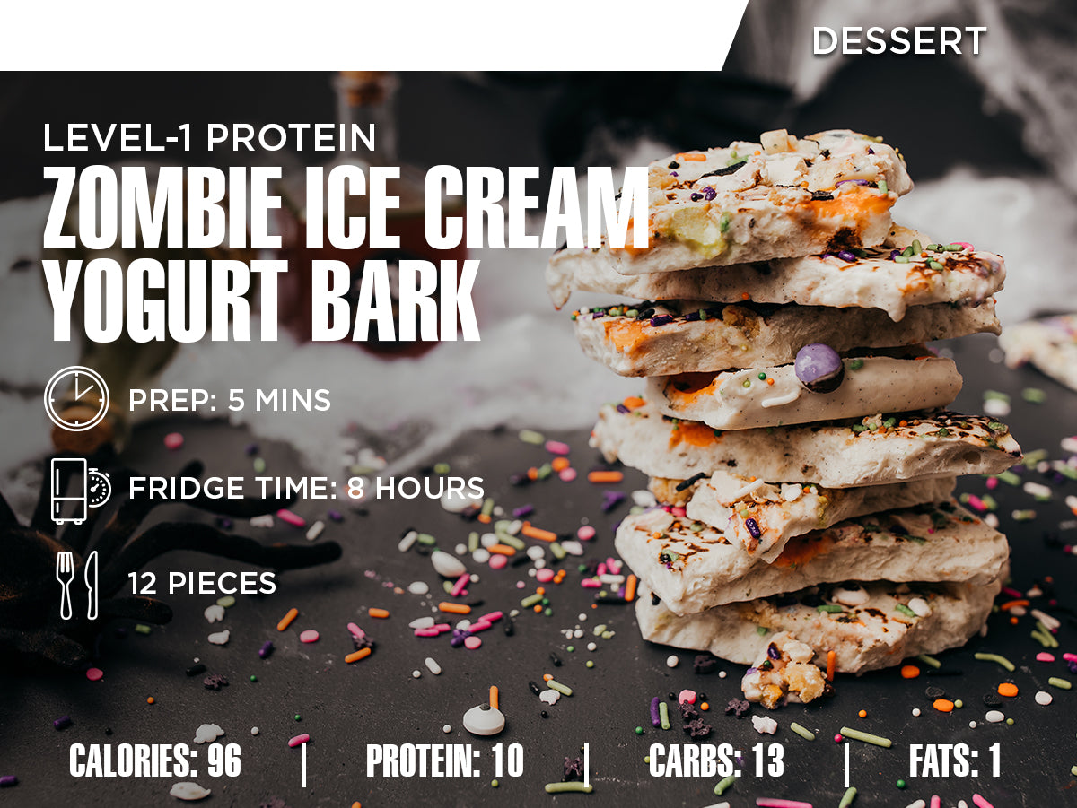 Zombie Ice Cream Yogurt Bark