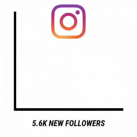 Just Really Good - Clients - One Year Instagram Growth Animated Graph