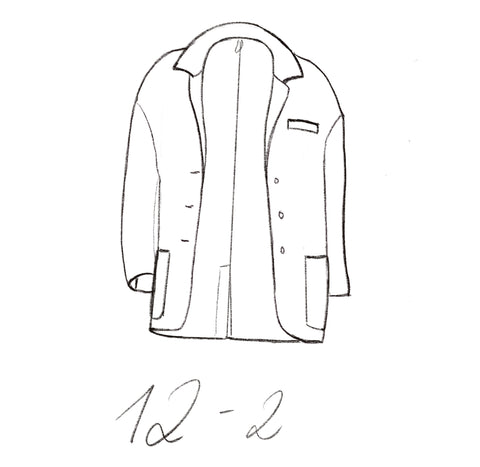 12-2 Cozy jacket technical drawing