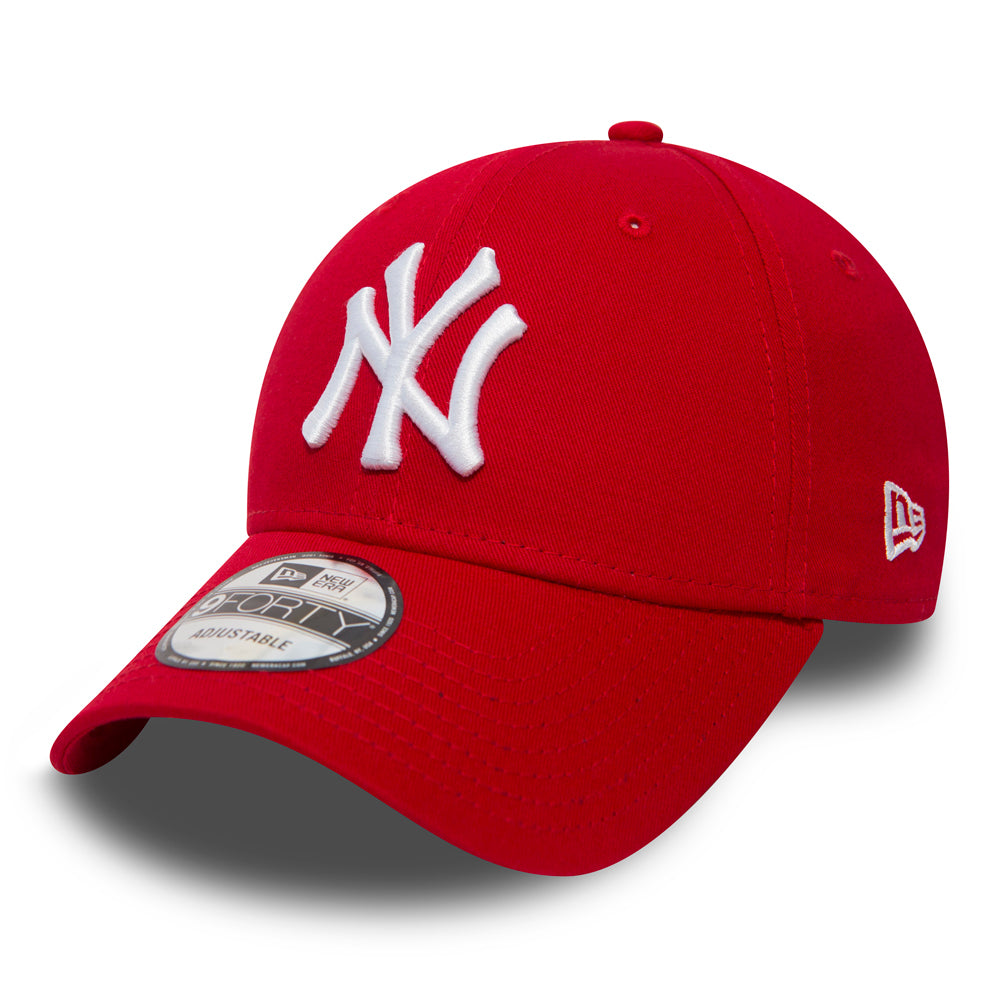 casquette pleine ny yankees essential rouge red os