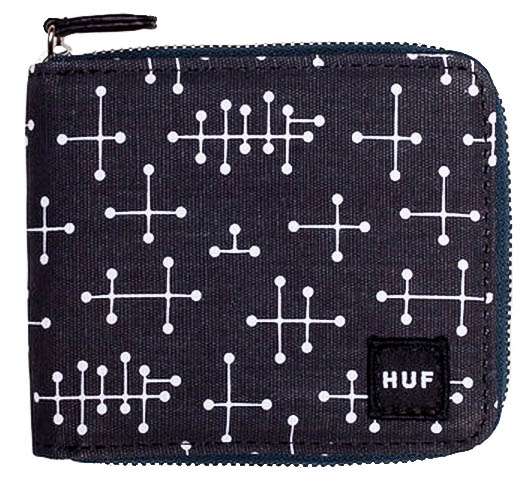 Huf unisex porte monnaie full zip jax jax os