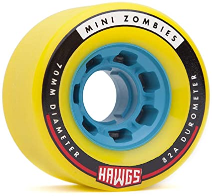 Hawgs unisex roues mini zombies jaune yellow os