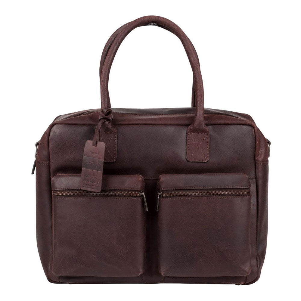 Burkely unisex sac porte documents alex worker 15 vintage marron dark brown os