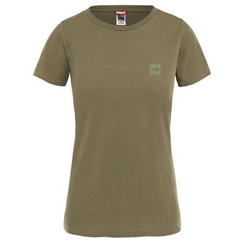 The north face unisex t-shirt-top tee nse green l