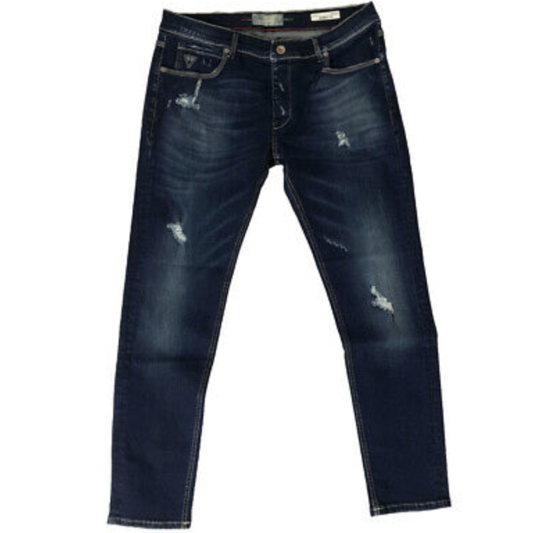 Fifty four unisex jeans-pantalon crank stretch 31 blue