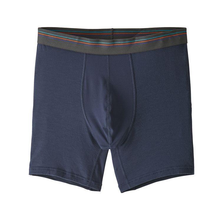 Patagonia male sous-vêtement h essential boxer briefs - 6 navy m