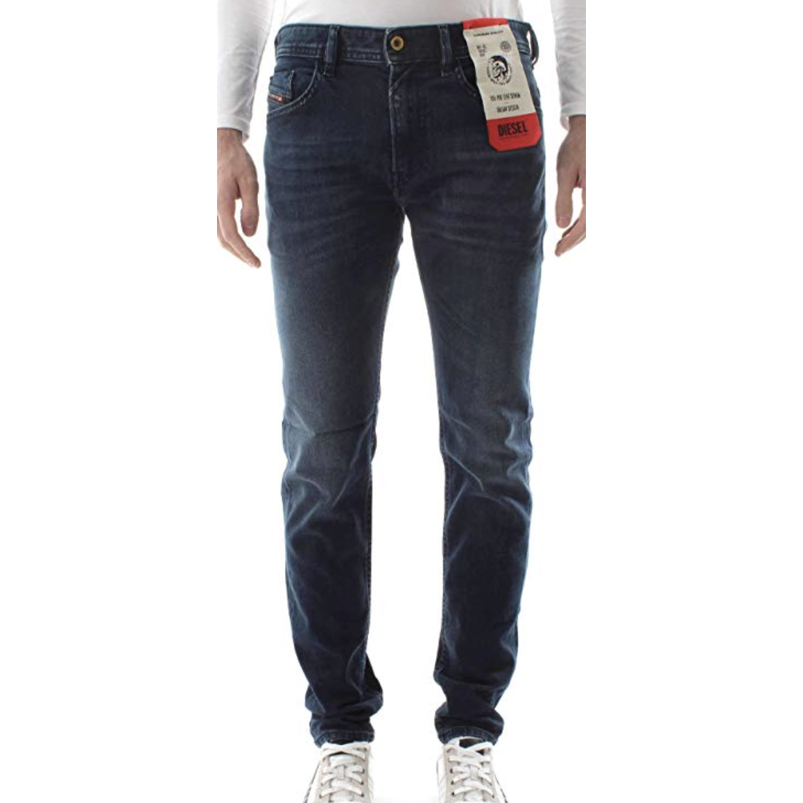 Diesel unisex jeans-pantalon thommer blue blue 29/30