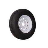 14" White Mod Trailer Wheel  ST205/75R14 Tire Mounted (5x4.5) bolt circle