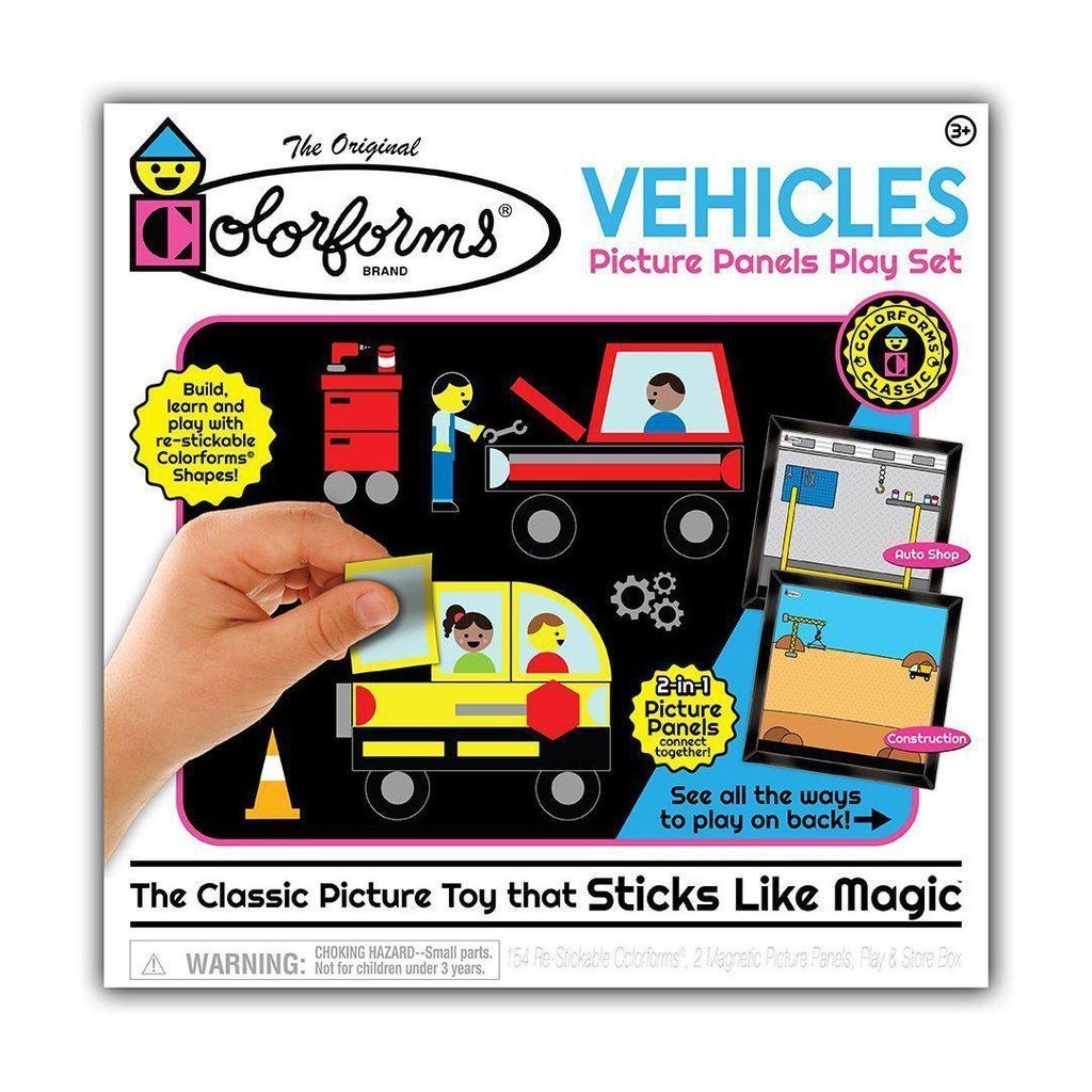 Colorforms® Vehicles Picture Panels Play Set-KAHOOTZ-The Red Balloon Toy Store