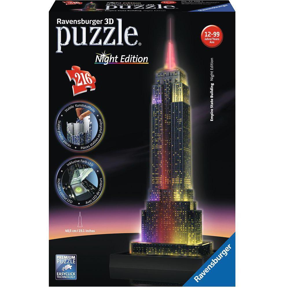 tegenkomen Raadplegen Schrijft een rapport Ravensburger Empire State Building at Night 3D Puzzle – The Red Balloon Toy  Store