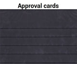 Approval cards for stamps protection