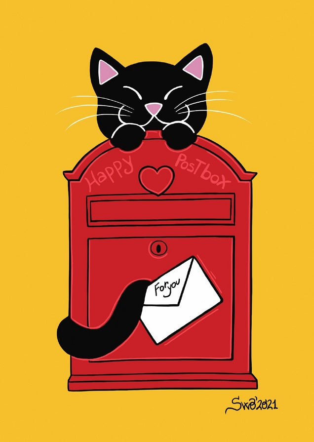 Download Drawings 5 X Titina And Friends Mailbox Black Cat Bundle Of 5 Card Postcards Market