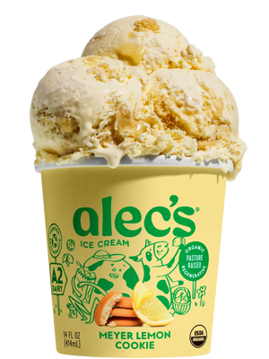 Meyer Lemon Cookie - Alec's Ice Cream - Meyer Lemon Cookie Thins