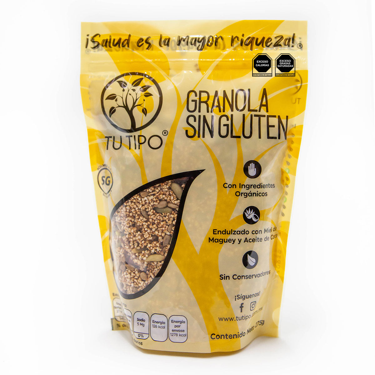 GRANOLA SIN GLUTEN – Tu Tipo alimentos sin gluten y saludables