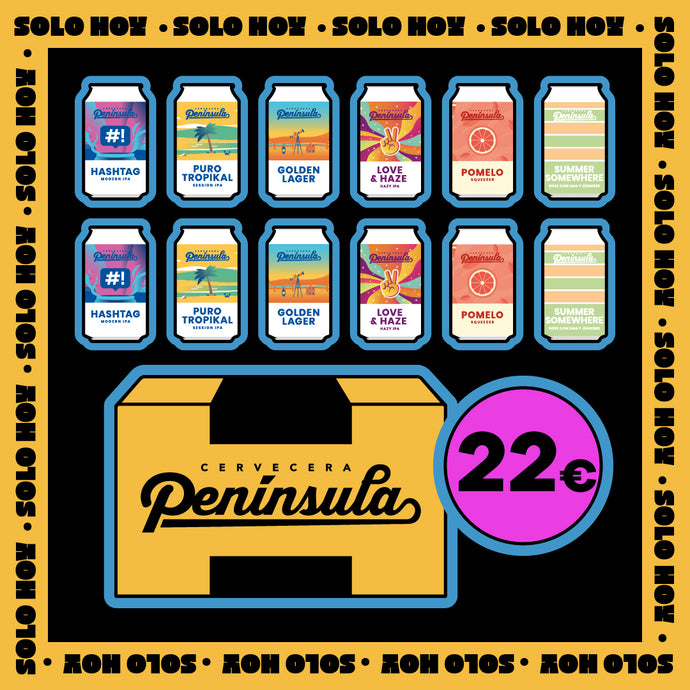 Península SOLO HOY! 12-Pack 33cl. a precio especial - Península