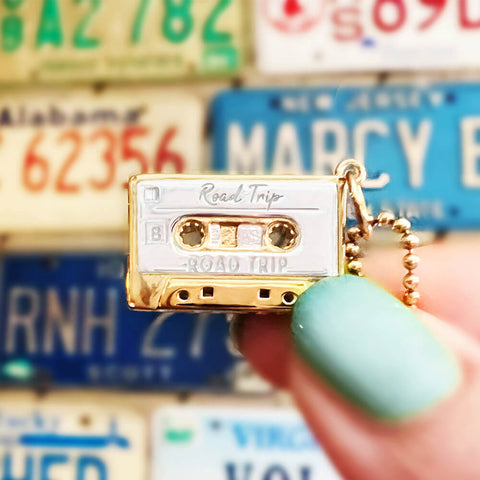 Mixtape cassette charm, summer charms