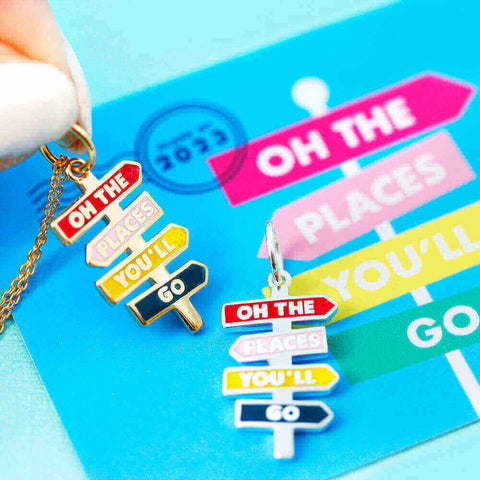 Oh, the places you'll go grad charm travel