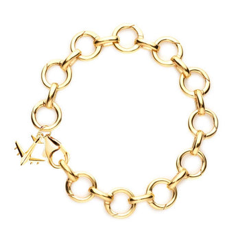 Gold Infinity Link Charm Bracelet – JET SET CANDY