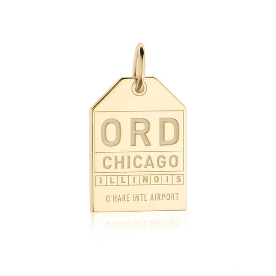 Jet Set Candy DUB Dublin Luggage Tag Charm - Silver