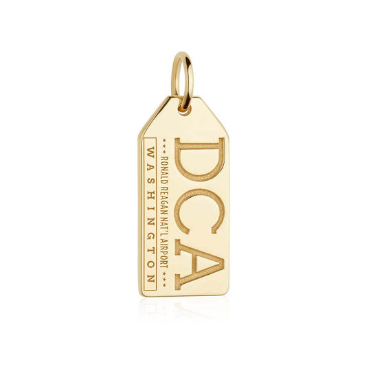 Louisville Kentucky USA SDF Luggage Tag Charm Gold