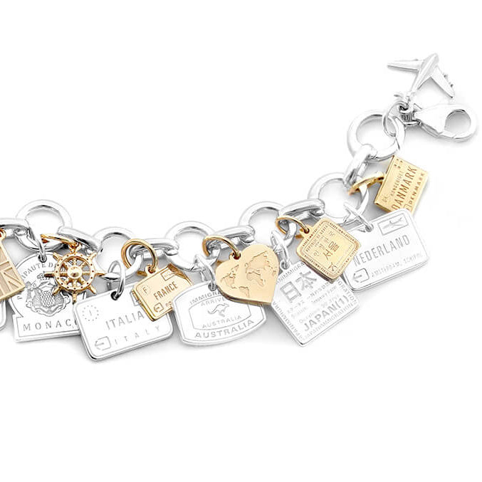 Jet Set Candy Infinity Link Charm Bracelet - RISD Store