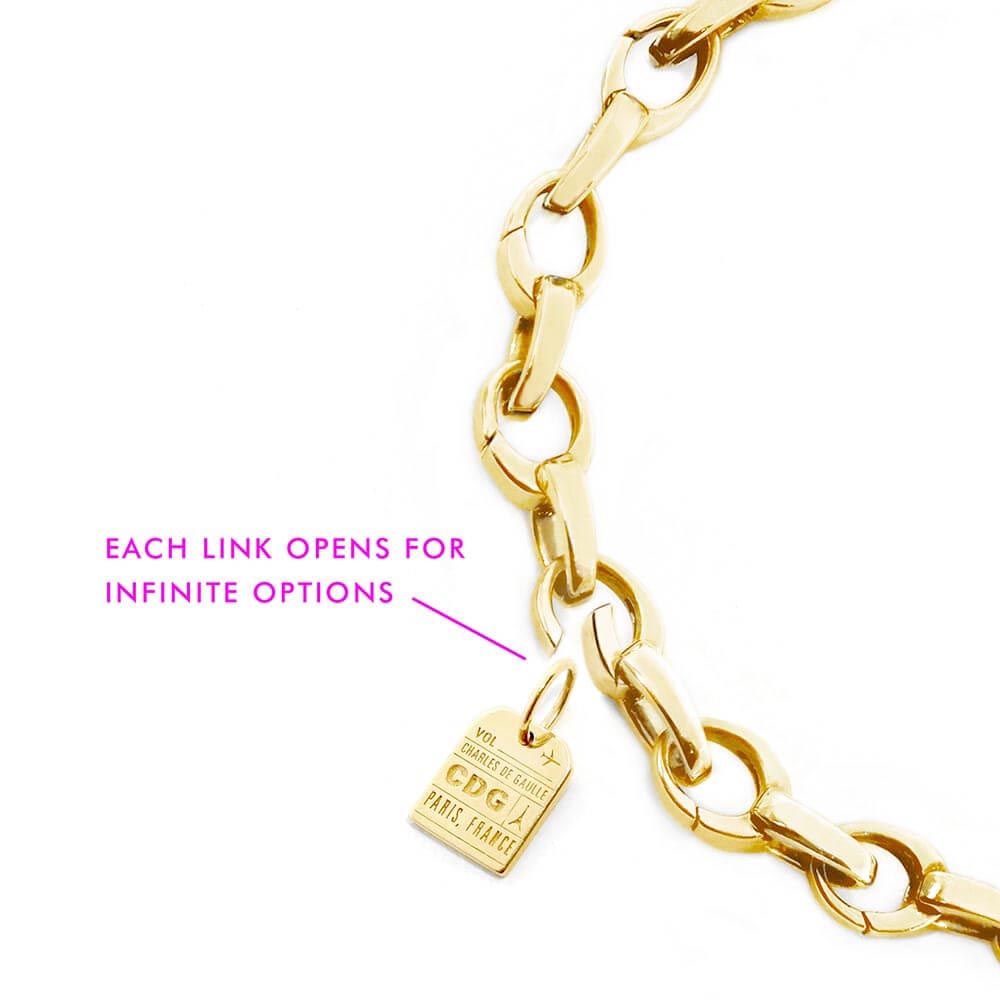 Jet Set Candy Infinity Link Charm Bracelet - RISD Store