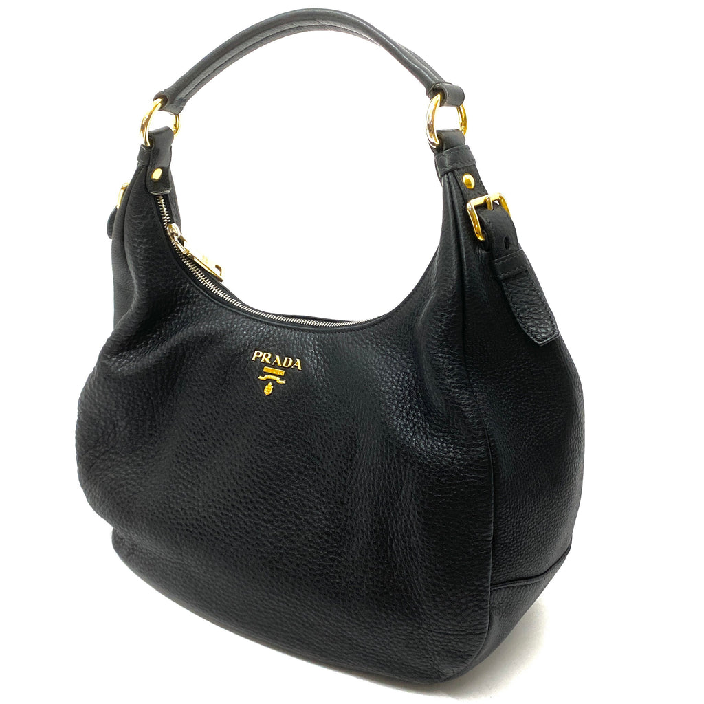 black prada hobo bag