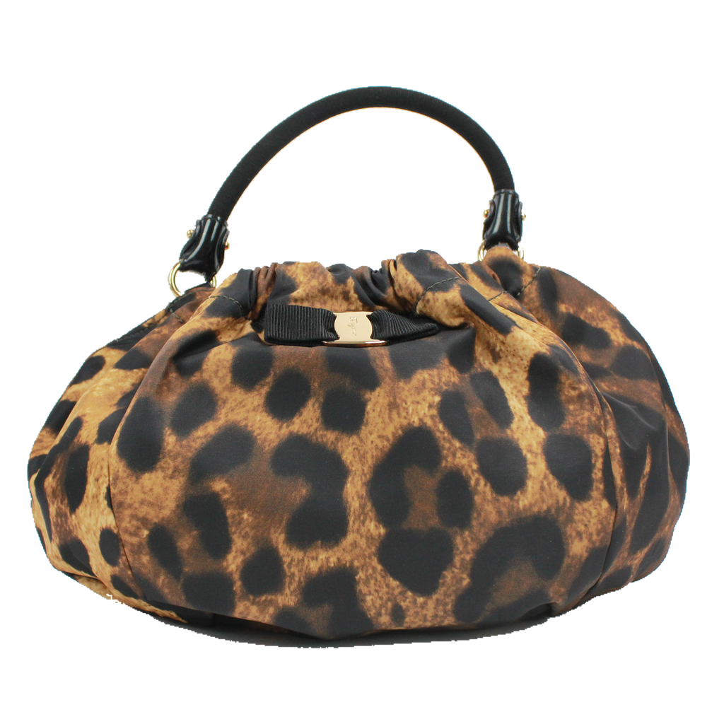 salvatore ferragamo animal print bag