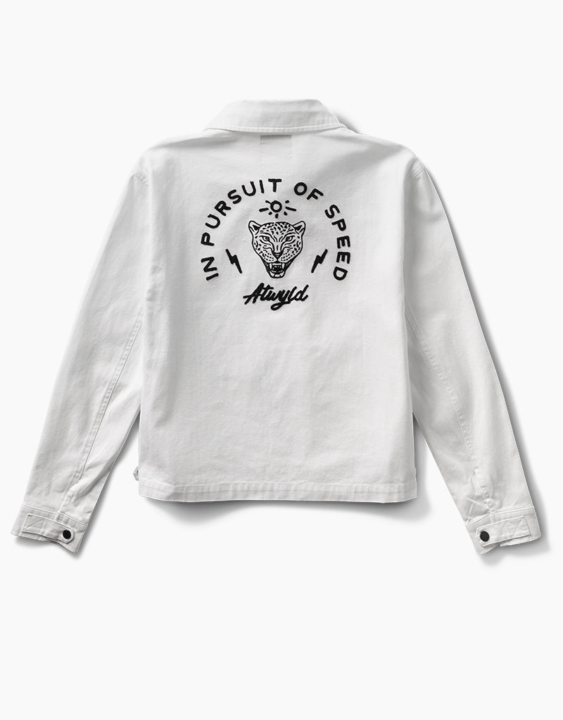 ATWYLD Pursuit Garage Jacket - White | Revival Cycles