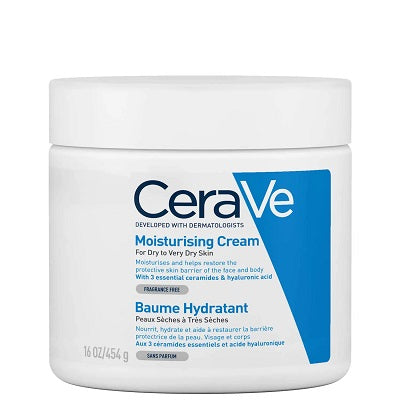 CeraVe Moisturising Cream Pot with Ceramides for Dry to Very Dry Skin 454g