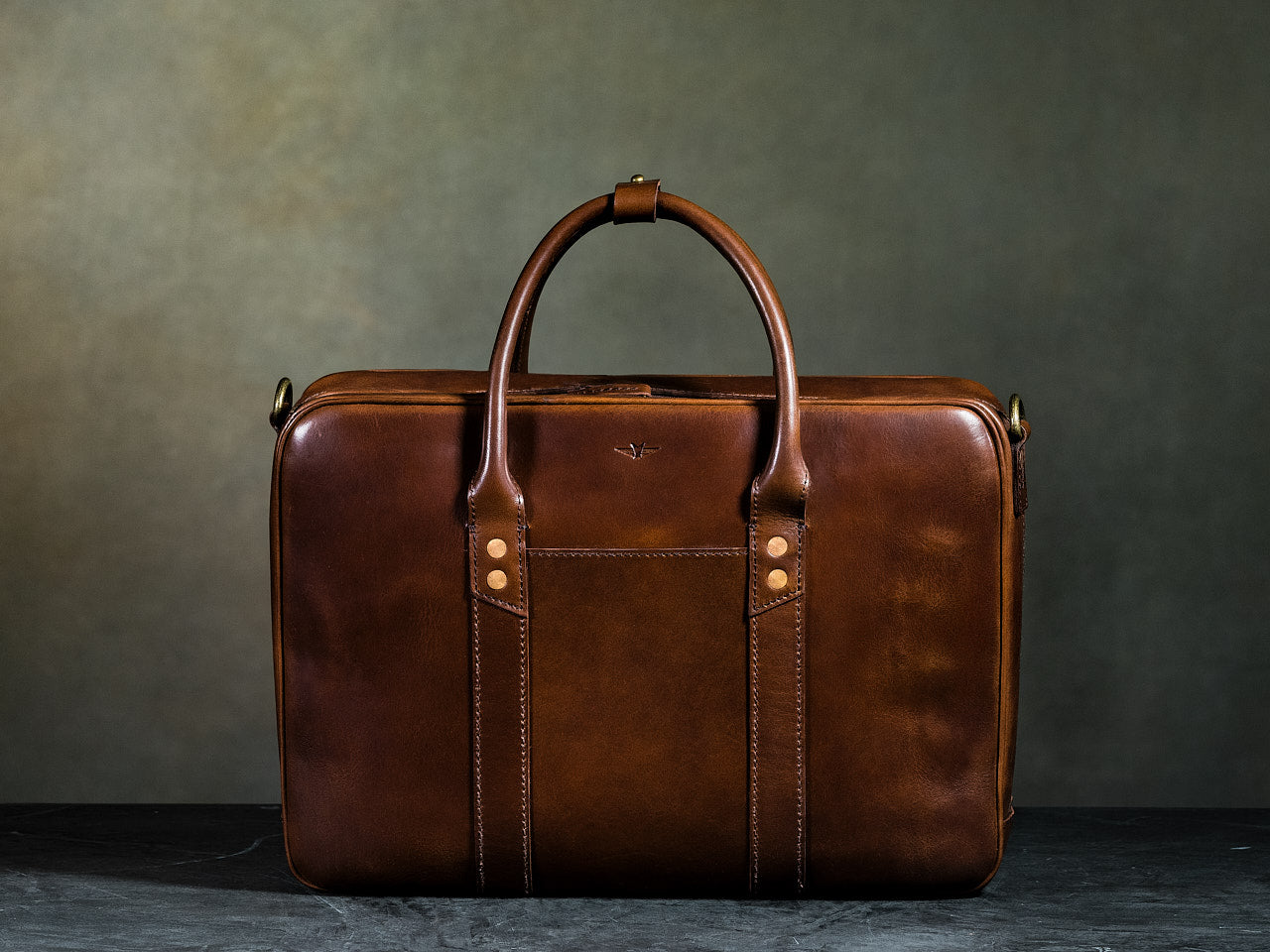 leather business satchel