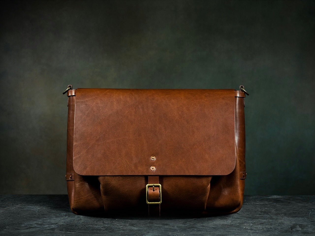 leather messenger