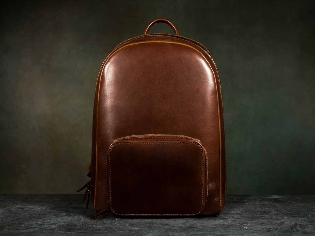 leather laptop backpack