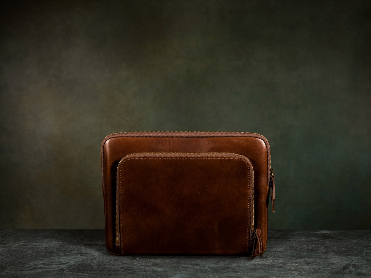 mens leather laptop sleeve