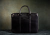 black leather Diplomat briefcase